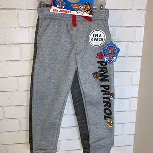 NEW Paw Patrol Joggers Sweatpants 2-pack Boys Size 5